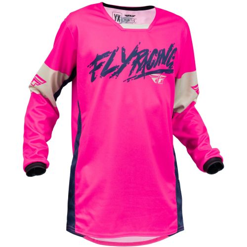 MAILLOT FLY KINETIC KHAOS ROSE/NAVY/BRUN CLAIR