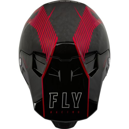 CASQUE FLY FORMULA CARBONE TRACER ROUGE/NOIR