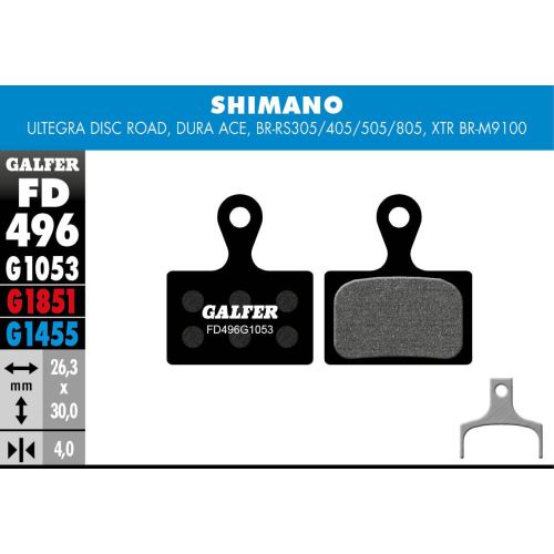 PLAQ DE FREIN GALFER FD496 SHIM ULTEGRA