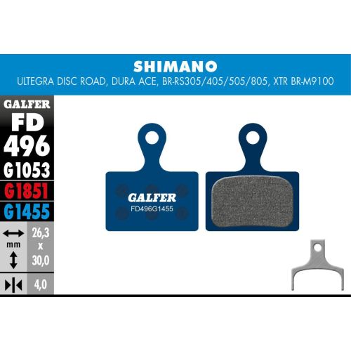 PLAQ DE FREIN GALFER FD496 SHIM ULTEGRA