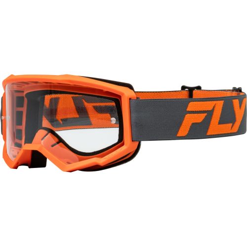 MASQUE FLY FOCUS CHARCOAL/ORANGE W/ CLEAR LENS