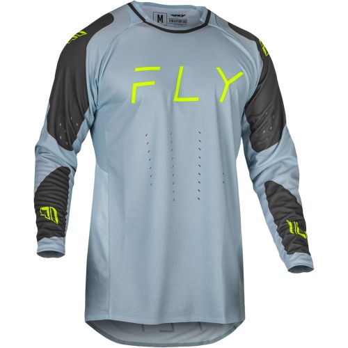 MAILLOT FLY EVO ICE GREY/CHARCOAL/NEON VERT