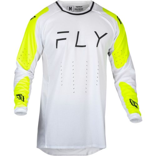 MAILLOT FLY EVO BLANC/JAUNE FLUO