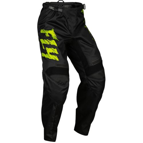 PANTALON FLY F-16 NOIR/NEON GREEN/GRIS CLAIR