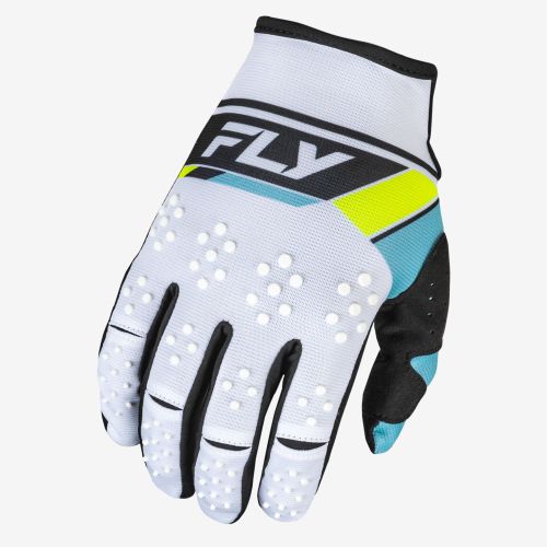 GANTS FLY KINETIC PRIX BLANC/NOIR/JAUNE FLUO