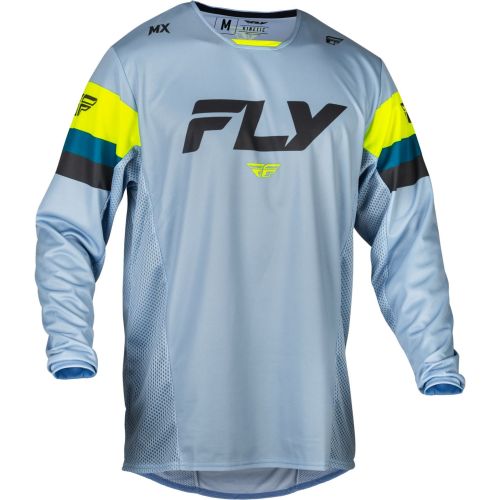 MAILLOT FLY KINETIC PRIX ICE GREY/CHARCOAL/JAUNE FLUO