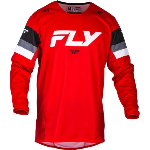 MAILLOT FLY KINETIC PRIX ROUGE/GRIS/BLANC