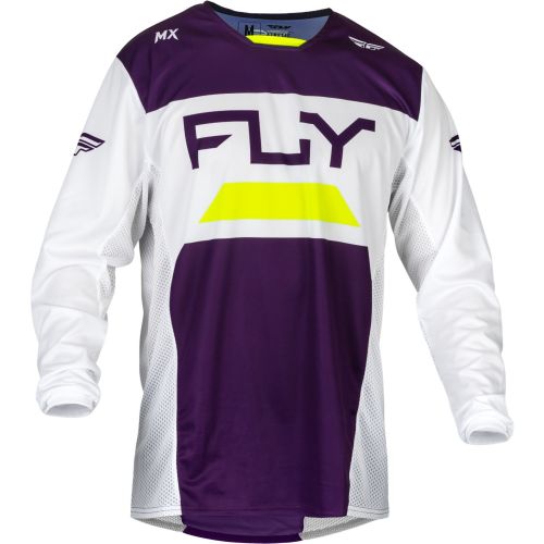 MAILLOT FLY KINETIC RELOAD VIOLET FONCE/BLANC/JAUNE FLUO