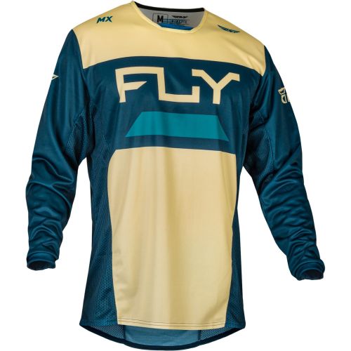 MAILLOT FLY KINETIC RELOAD IVOIRE/NAVY/COBALT