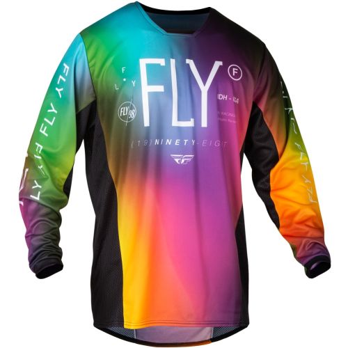 MAILLOT FLY KINETIC PRODIGY FUSCHIA/BLEU ELECTRIQUE/JAUNE FLUO