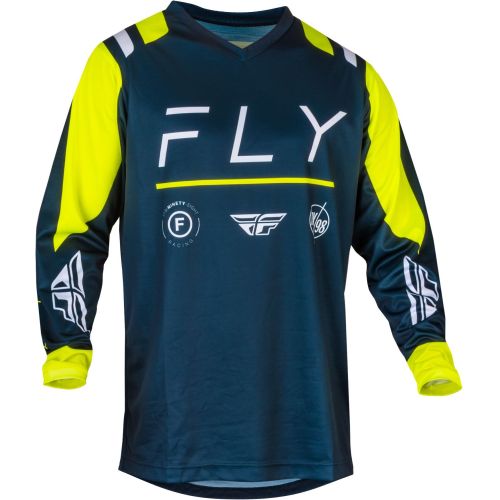 MAILLOT FLY F-16 NAVY/JAUNE FLUO/BLANC