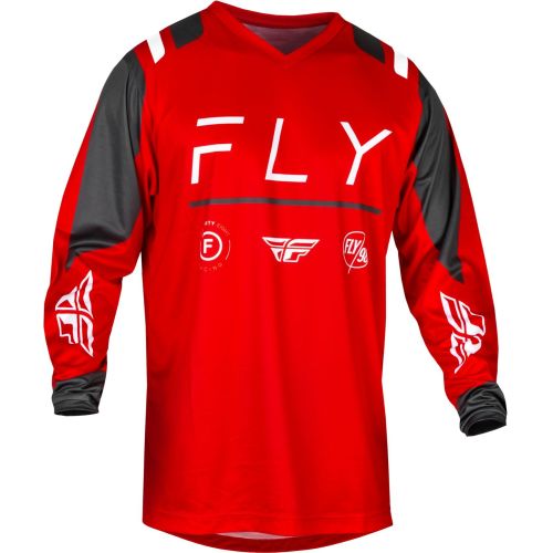 MAILLOT FLY F-16 ROUGE/CHARCOAL/BLANC