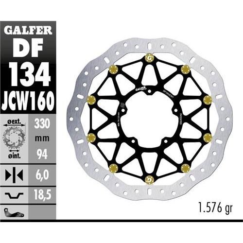 DISQ GALFER R FLOATECH 330X6MM HONDA CBR 1000 RR R/SP 20-