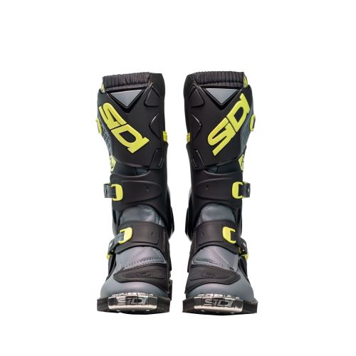 BOTTES SIDI FLAME JUNIOR NOIR/LIME