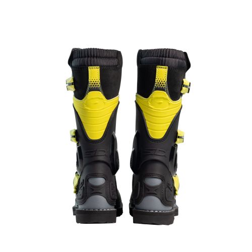 BOTTES SIDI FLAME JUNIOR NOIR/LIME