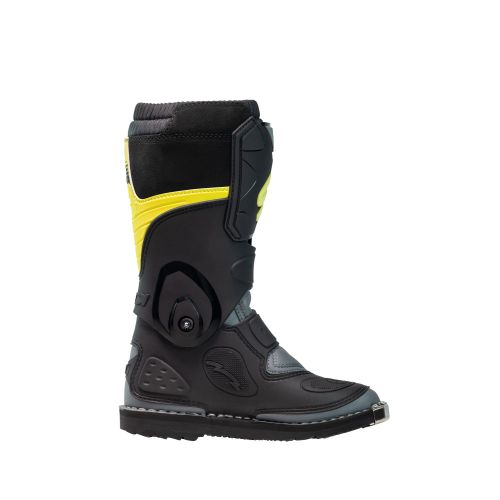 BOTTES SIDI FLAME JUNIOR NOIR/LIME