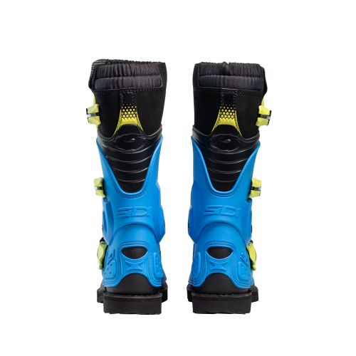 BOTTES SIDI FLAME JUNIOR BLEU CLAIR/LIME/NOIR