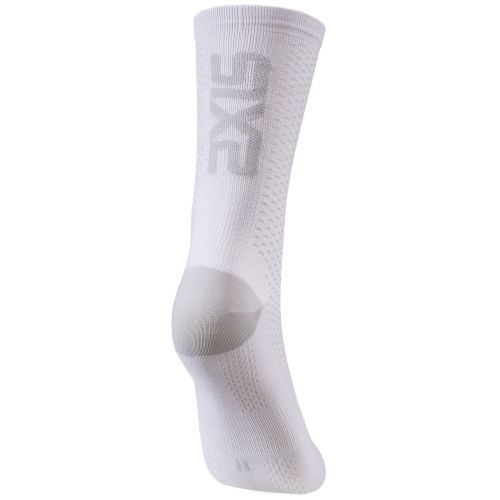 CHAUSSETTES SIXS SHORT LOGO V2, WHITE/SILVER