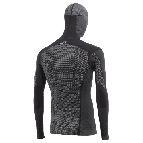 MAILLOT A CAPUCHE SIXS TS2 DB, BLACK CARBON