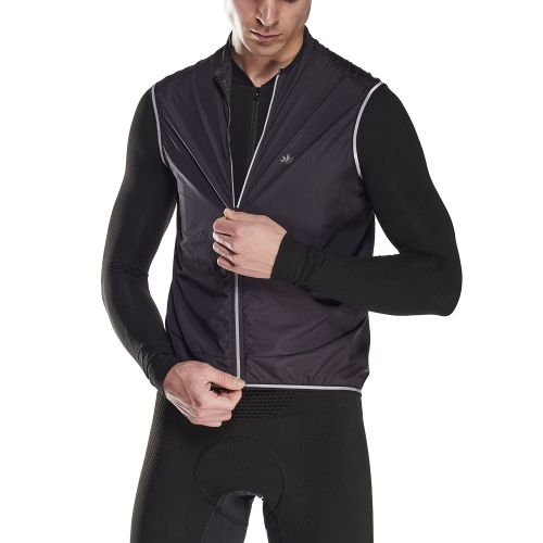 VESTE VELO SANS MANCHES SIXS WINDSHELL WIND GLT, BLACK