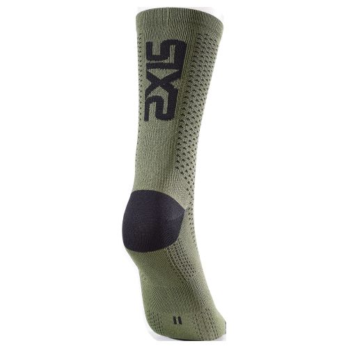 CHAUSSETTES SIXS SHORT LOGO V2, ARMY/BLACK