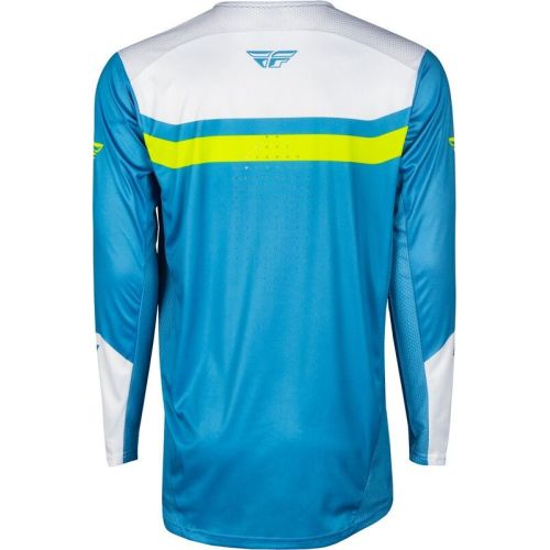 MAILLOT FLY RAYCE BLUE/WHITE/LIME GREEN