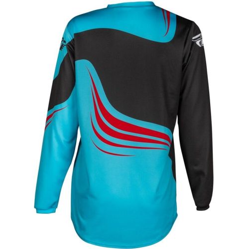 MAILLOT FLY F-16 CYAN/NOIR/ROUGE