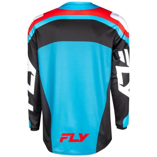 MAILLOT FLY F-16 CYAN/NOIR/BLANC