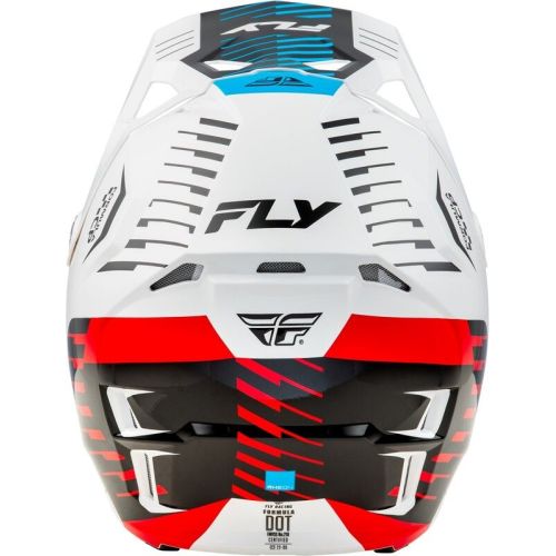 CASQUE FLY FORMULA CP SLICE BLANC/ROUGE/CYAN