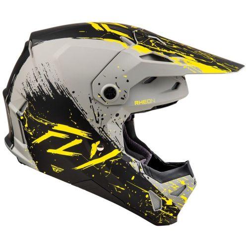 CASQUE FLY FORMULA CP MANIC MATTE GRIS/NOIR/JAUNE