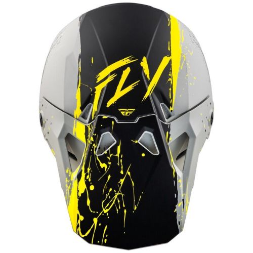 CASQUE FLY FORMULA CP MANIC MATTE GRIS/NOIR/JAUNE