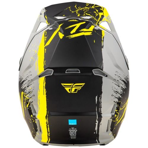 CASQUE FLY FORMULA CP MANIC MATTE GRIS/NOIR/JAUNE