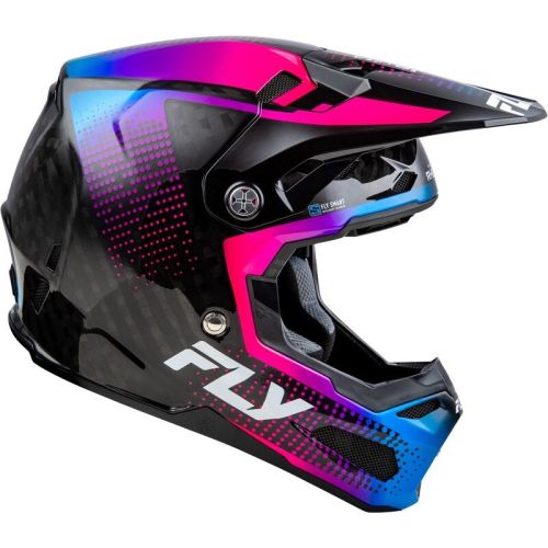 CASQUE FLY FORMULA S CARBON PROTOCOL BLEU/ROSE