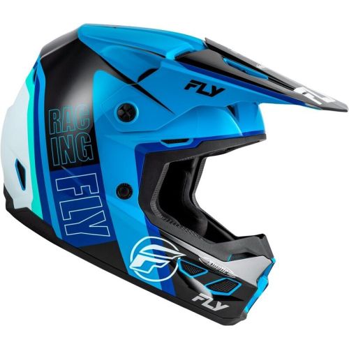 CASQUE FLY KINETIC RALLY BLEU/NOIR/BLANC