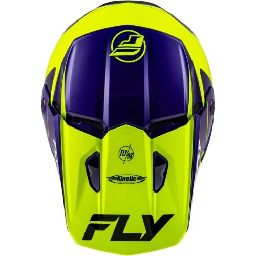 CASQUE FLY KINETIC RALLY HI-VIS/BLEU/NOIR