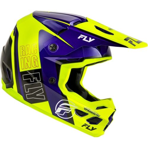 CASQUE FLY KINETIC RALLY HI-VIS/BLEU/NOIR