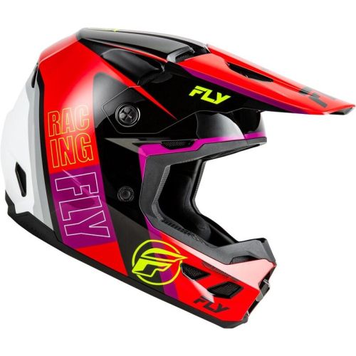 CASQUE FLY KINETIC RALLY ROUGE/NOIR/BLANC