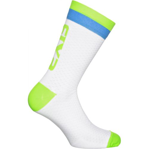 CHAUSSETTES SIXS LUXURY 200, GREEN/LIGHT BLUE
