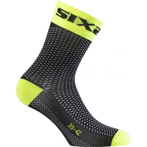 CHAUSSETTES SIXS SHORT S, YELLOW FLUO