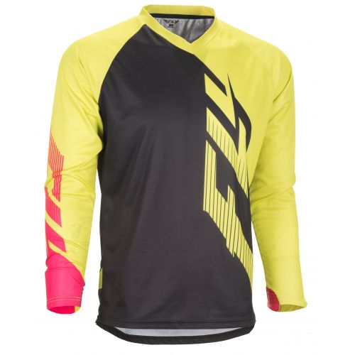MAILLOT FLY RADIUM BLACK LIME PINK