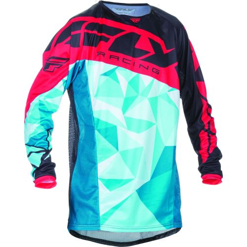MAILLOT FLY KINETIC CRUX 2017 DARK TEAL/ROUGE
