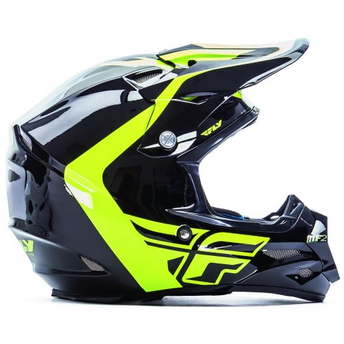 CASQUE FLY F2 CARBON PURE 2017 HI-VIZION/NOIR