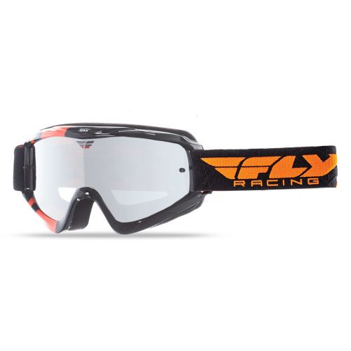 MASQUE FLY ZONE  BLK/ORG CLEAR/ FLASH CHROME LENS